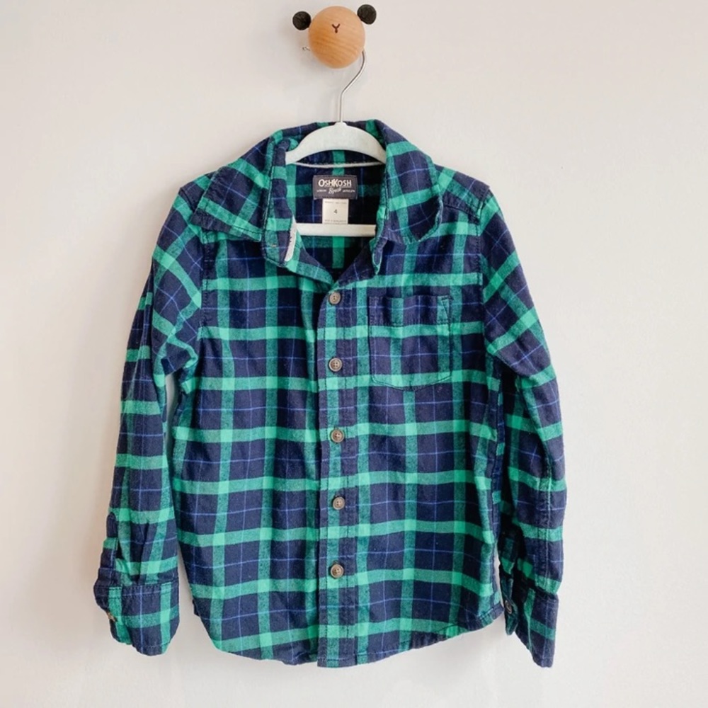 ⭐️4/$30⭐️ Osh Kosh Flannel Plaid Shirt